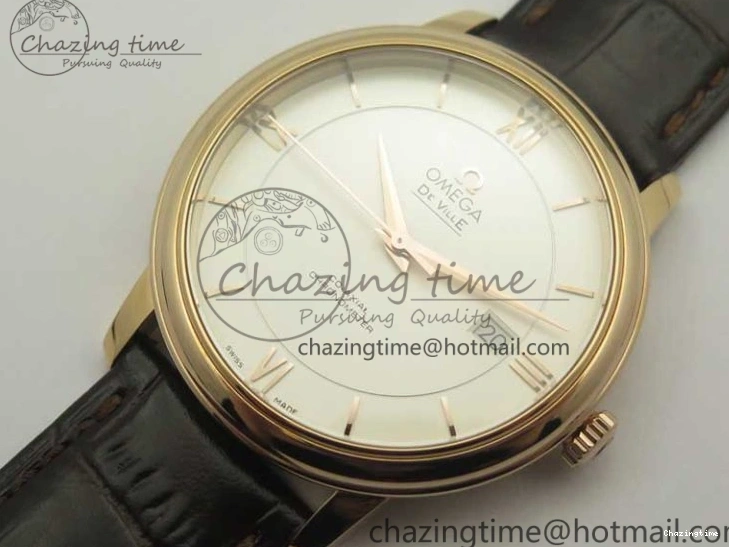 0507 Practical De Ville RG MKF 1:1 Best Edition Silver Dial RG Markers on Brown Leather Strap MIYOTA 9015 V 8049